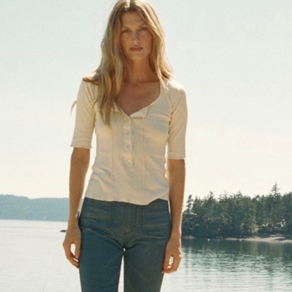 Doen Cream Button-Up Top